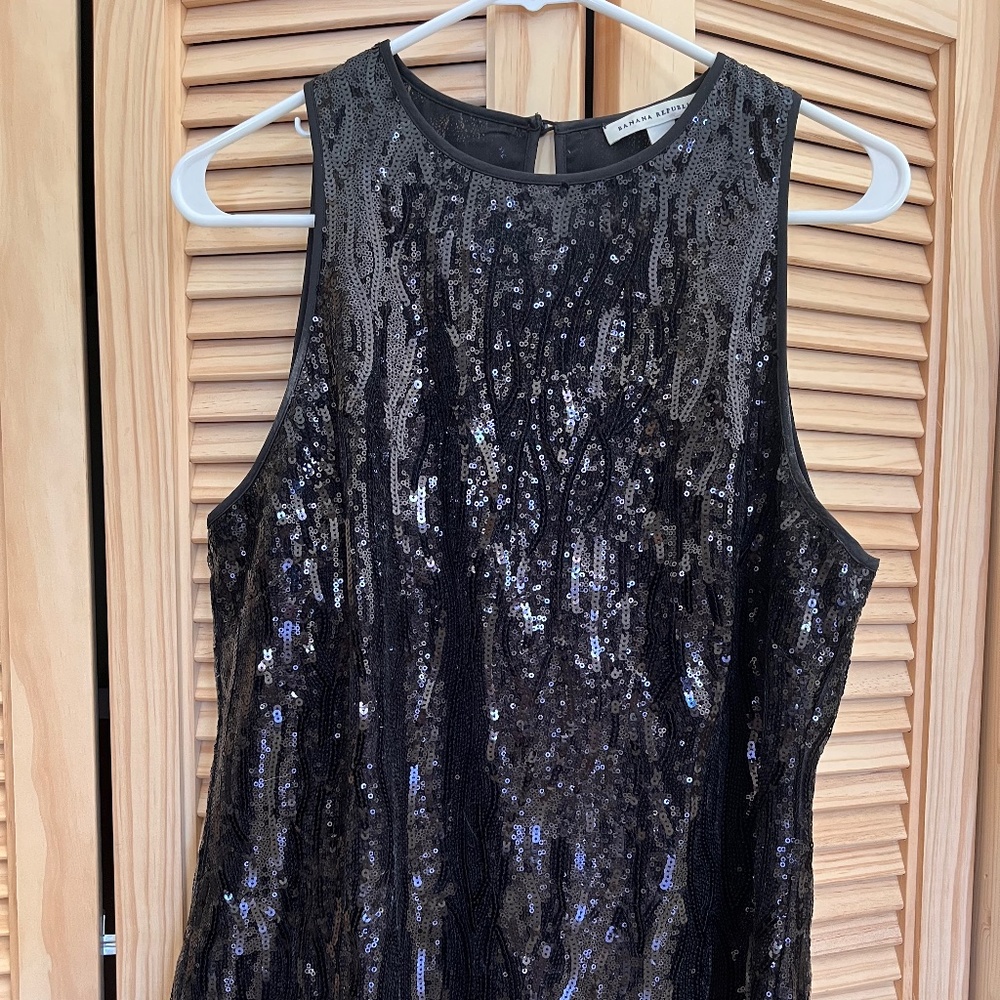 Black Sequin top